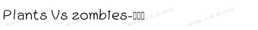 Plants Vs zombies字体转换